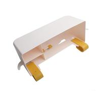 Rimani organizzato con questo pratico organizer da appendere con ampio spazio per libri e pratici ganci (bianco)