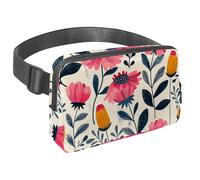 Rimani organizzato ed elegante nelle tue avventure con il nostro marsupio con cinturino regolabile, il marsupio da viaggio ideale per passeggiate, escursioni e ciclismo., motivo paesaggio da viaggio,