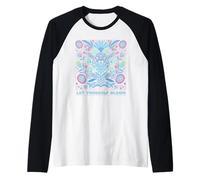 Rimani selvaggio, Flower Child - Lasciati fiorire graphic Maglia con Maniche Raglan