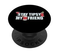 Rimani Tipsy Il mio amico Mixologist Drink Server Barista PopSockets PopGrip Adesivo