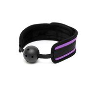 Rimba Bondage Play Bavaglio a bocca Black/Purple Ø 4,5 cm