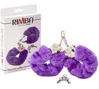 Rimba Bondage Play Manette della polizia con pelliccia Purple One Size