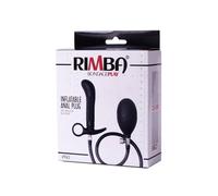 Rimba BondagePlay Plug Anale Gonfiabile con Pompa Nero