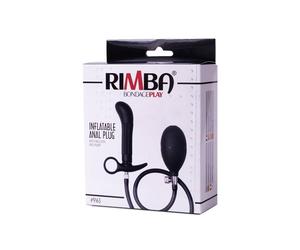 Rimba BondagePlay Plug Anale Gonfiabile con Pompa Nero