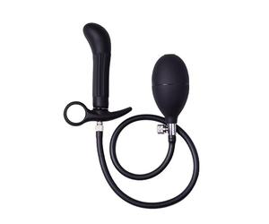 Rimba Latex Play Butt plug gonfiabile con pompa Nero
