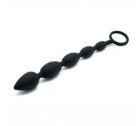 Rimba Latex Play Palline anali Nero 25,5 cm - Ø 2,6