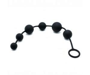 Rimba Latex Play Palline anali Nero 40 cm - Ø 3,5