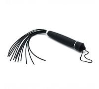 Rimba Latex Play Piccola frusta a 12 fili Nero 30 cm