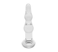 Dildo Anale in Vetro Ondulato Rimba Dolly (Trasparente)