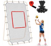 Rimbalzatore da Pallavolo Leggera 2,1 x 1,2 m e Resistente | Rete Allenamento Rimbalzo Pallavolo per Esterno Giardino Campo Spiaggia Casa Palestra Scuola