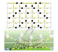 Rimbalzista da calcio, deviatore del portiere su linea singola Medium | Attrezzatura per l'allenamento di reazione nel calcio