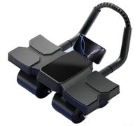Rimbalzo automatico per Ab Roller Wheel con display LCD - 4 ruote larghe Core attrezzature da allenamento per palestra - Manico regolabile per resistenza 41 x 30 cm