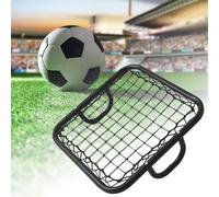 Rimbalzo da calcio portatile Rete di rimbalzo Nero Porta da allenamento