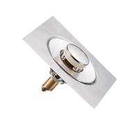 Rimbalzo Tipo Piede Pavimento Scarico Antiintasamento Filtro Quadrato Doccia Bagno Capelli Spingere Down Plug Accessorio Capelli