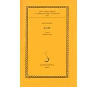 Rime. Ediz. critica