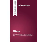 Rime - Vittoria Colonna (analisi del libro)