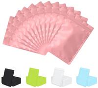 Rimiko 100 Pezzi Sacchetti di Alluminio Opaco, Piccola Sacchetti del Campione Richiudibili con Zip, Borsa in Mylar a Chiusura Ermetica per Alimenti e l'Imballaggio (Rosa, 8x13cm)