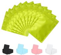 Rimiko 50 Pezzi Sacchetti di Alluminio Opaco, Piccola Sacchetti del Campione Richiudibili con Zip, Borsa in Mylar Ermetica per Alimenti (Verde,10,5x15 cm)