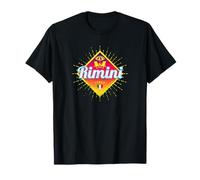 Rimini Emilia Romagna Italia Tramonto retrò Vintage Souvenir Maglietta
