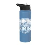 Rimini Emilia-Romagna Stampa xilografia Italia Stainless Steel Insulated Water Bottle