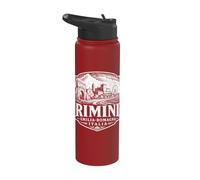Rimini Emilia-Romagna Stampa xilografia Italia Stainless Steel Insulated Water Bottle