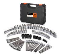 RIMKOLO 107-Piece Allen and Torx Bit Socket Set, 1/4", 3/8" and 1/2" Drive Hex/Ball End Hex/Extra Long Tamper Proof Torx SAE & Metric Bit Set