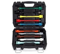 RIMKOLO Set di barre di estensione limitatore di coppia da 1/2", set di limitatori di coppia di impatto da 10 pezzi con bastoncini di coppia CR-MO codificati a colori da 20,3 cm (da 65 a 150 Ft-Lbs