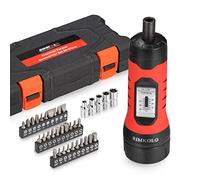 RIMKOLO - Set di chiavi dinamometriche (10-65 pollici ±1) con 29 punte in lega S2 e 5 bussole | Adattatore per bussola da 1/4" per strumenti, riparazione bici, montaggio | Include custodia portatile