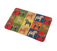 Rimmean 1 Pezzo Di Oro Nero 2026 Anno Del Cavallo Zerbino Da Pavimento E Durevole Decorazione for L'ingresso Della Casa Retrò(2,40x60cm)