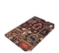 Rimmean 1 Pezzo Di Tappeto Patchwork Con Cervo Come Tema, Cuscino for Sedia Da Ufficio Motivo Retrò Antiscivolo, Un Regalo Decorativo for Animali(2,80x120cm)