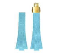 Rimmean 1 pz 11mm 12mm Cinturino 35mm 40mm Donna Uomo for orologio Accessori(Light blue gold,12mm)
