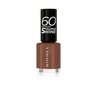Rimmel London 60 Seconds Super Shine smalto per unghie ad asciugatura rapida 8 ml tonalità 140 Chocolate Eclipse