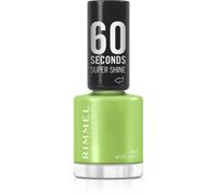 Rimmel 60 Seconds Super Shine Smalto, Smalto asciugatura rapida, Colore vibrante, A lunga tenuta, 8 ml, 107 Acid Lime