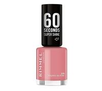 RIMMEL 60 Seconds Super Shine Smalto, Smalto asciugatura rapida, Colore vibrante, A lunga tenuta, 8 ml, 235 Preppy in Pink