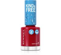 Rimmel Kind & Free smalto per unghie colore 156 Poppy Pop Red 8 ml