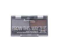 Rimmel London Brow This Way 2,4G 003 Dark Brown Per Donna (Set E Palette Per Sopracciglia)