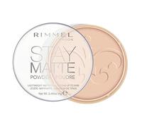 Rimmel London Cipria Compatta Stay Matte - Polvere Opacizzante a Lunga Tenuta per Pelli Grasse e Miste - Peach Glow - 14 g