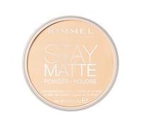 Rimmel London Stay Matte cipria compatta a lunga tenuta 14 g tonalità 001 Transparent donna