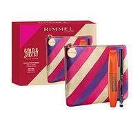 Rimmel London, Confezione Regalo Donna Gold & Shock Collection, Pochette Metalizzata con Mascara ScandalEyes Reloaded e Matita Occhi Soft Kohl Kajal