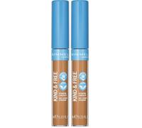 Rimmel London, Correttore Liquido Idratante KIND & FREE, a Lunga Durata, con Vitamine E, B5 e Aloe Vera, Cruelty-Free e Vegano, Tonalità 40 Tan, 7 ml (Confezione da 2)