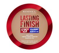 Rimmel London, Lasting Finish, 010 Latte, Fondotinta Compatto, Finish Soft-Focus, Finish opaco, Coprenza totale, SPF20, Formula vegana, 7 g