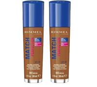 Rimmel London Match Perfection Foundation, avorio (Confezione da 2)