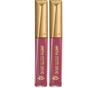 Rimmel London Oh My Gloss Plump Lucidalabbra con Oli Idratanti, Labbra Morbide e Finish Ultra-Luminoso Effetto 3D, 211 Mauve Mama, 6 ml (Confezione da 2)