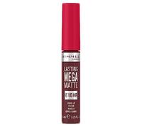 Rimmel London Rossetto Liquido Lasting Mega Matte, Rossetto Liquido a Lunga Durata per Labbra Morbide con Finish Mega Matte, Formula Vegana con Squalane e Olio di Cocco - 810 Plum this Show, 7.4ml