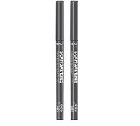 Rimmel London ScandalEyes Exaggerate Eye Definer, Matita Occhi Automatica Waterproof a Lunga Durata dal Colore Intenso e Tratto Ultra Preciso, 003 Smokey Grey (Confezione da 2)