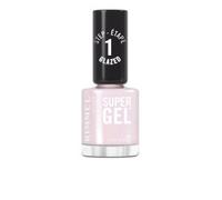 Rimmel Super Gel, 105 Pink Glazed, Smalto a lunga tenuta, Finish glassato, Applicazione facile, Manicure effetto gel, Resistente alle scheggiature, Formula clean, 12 ml