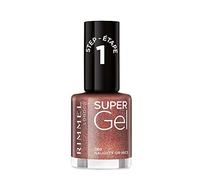 Rimmel London Super Gel Nail Polish At-Home Gel Manicure, Naughty Or Nice, Red Shades - 12 ml