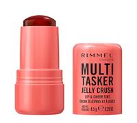 Rimmel Multi-Tasker Jelly Crush Blush e Lip Stain, Profumazione alla pesca, Formula leggera e idratante, 8.5 g, 300 Peachy Punch