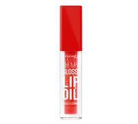 Rimmel Oh My Gloss!, 004 Vivid Red, Olio per Labbra, Non-Appiccica, Boost di Idratazione, Idratante e Comfortevole, Facile da Applicare, Formula Vegana, 6ml