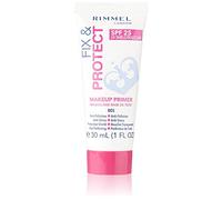 Rimmel - Primer Viso Fix&Protect - Base Trucco Perfezionante e Protettiva con SPF 25 - Trasparente - 30 ml